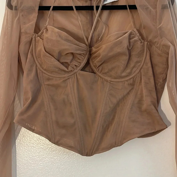 Mistress Rocks | House of CB Sweet corset top Women’s size L + 14/16 tie sheer - Picture 5 of 14